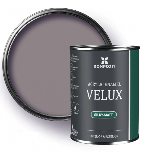 Емаль акрилова Kompozit VELUX 107 дюна шовковистий мат 0,75 л